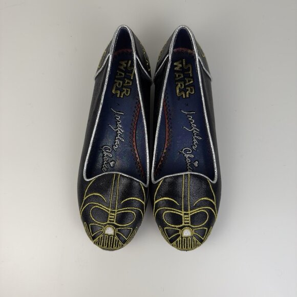 Disney Irregular Choice Star Wars Darth Vader Women's Flats Shoes Size 6.5 Used - Picture 1 of 9